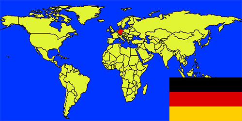 世界地図－ドイツ