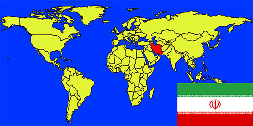 世界地図－イラン